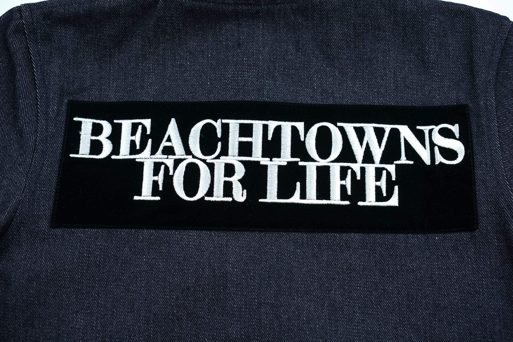 BeachTowns Denim Bomber